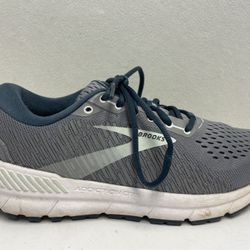 Brooks Addiction GTS 15 Shoes Womens Size 8 D Wide Gray Sneakers Running Jogging