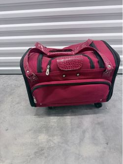 Red Wheeled Pet Carrier - Maleta para mascotas con ruedas roja