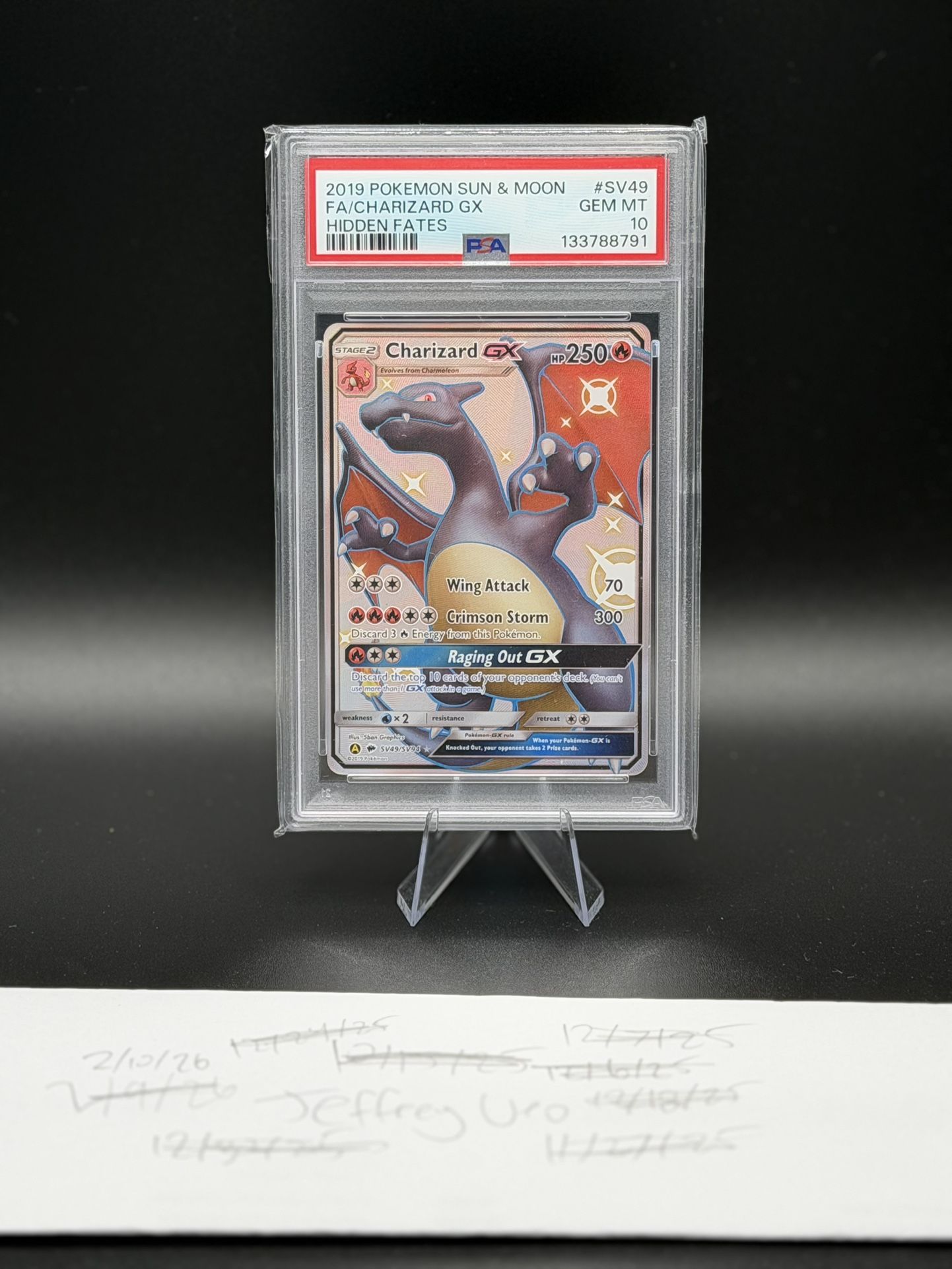 Pokemon Charizard GX PSA 10