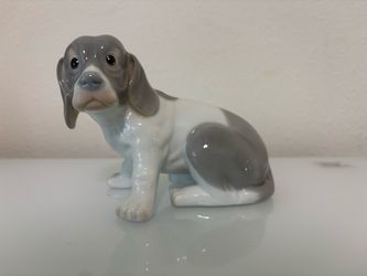 Porcelain Puppy Dog Figurine
