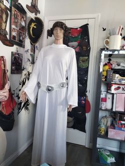 Star Wars princess Leah and Darth Vader costume