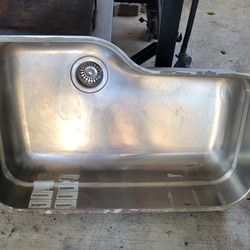 Outdoor-Indoor Large Stainless Steel Sink