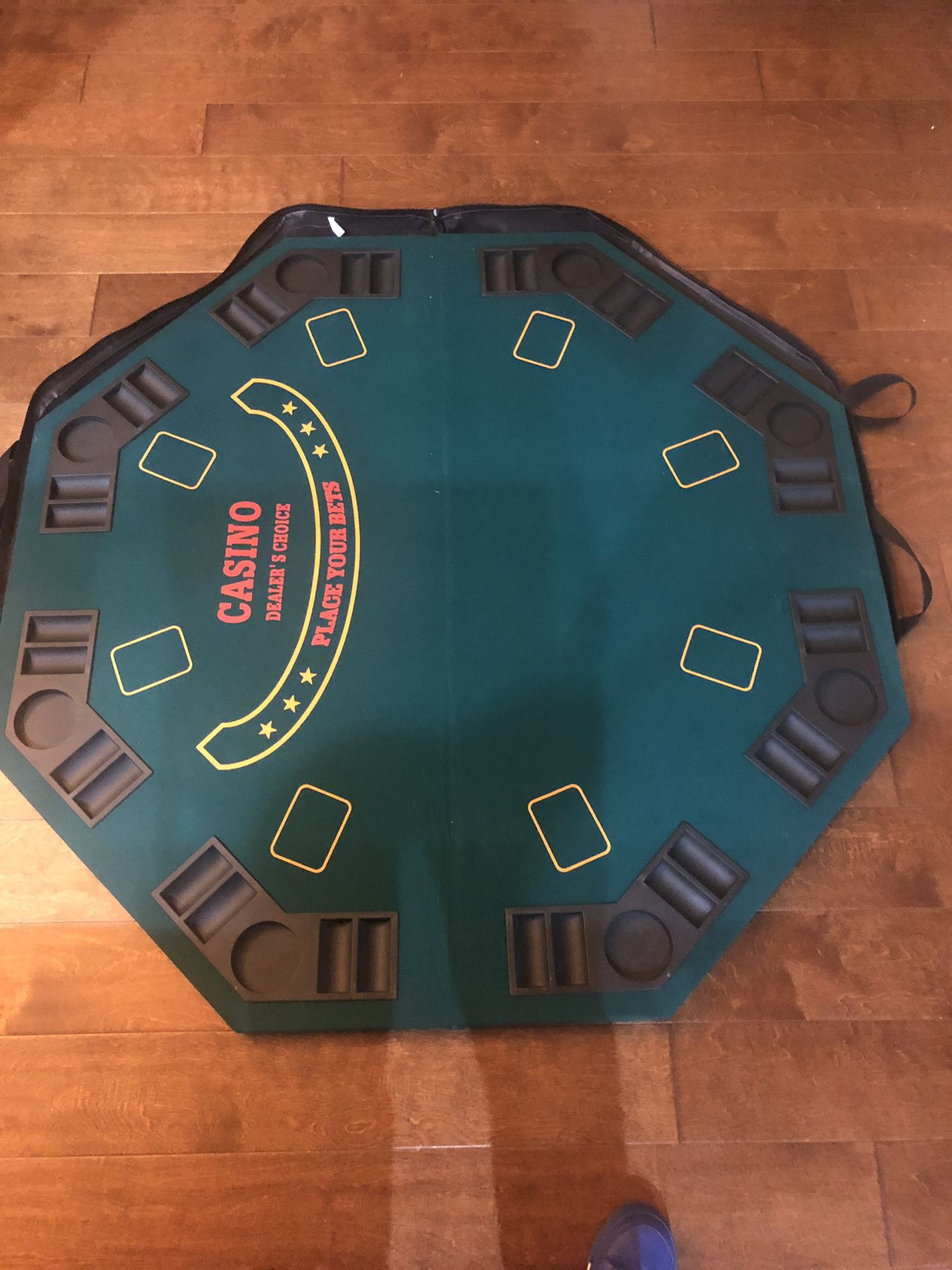 Poker table top & chips