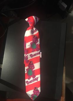 Vintage 1993 Barney clip on tie