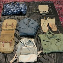 Vintage And New Military Gear