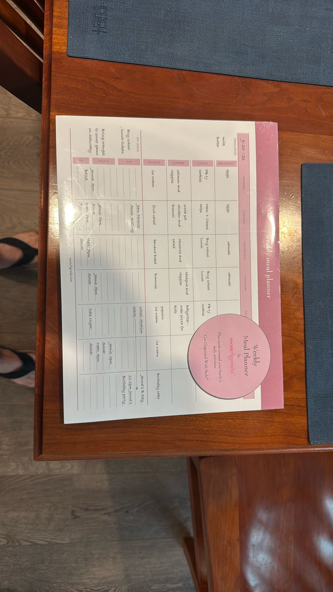 Container Store Organizing Pad