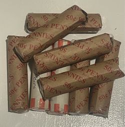 Rolls of Wheat Cents/Pennies