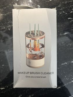 Electric Makeup Brush Cleaner - Portable Compact Design for Travel Home Use - Professional Makeup Brush Cleaning Machine - Automatic Makeup Brush Clea