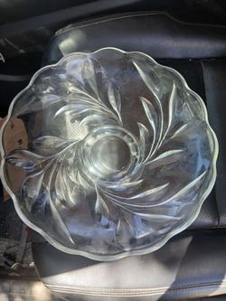 Vintage heavy footed dish