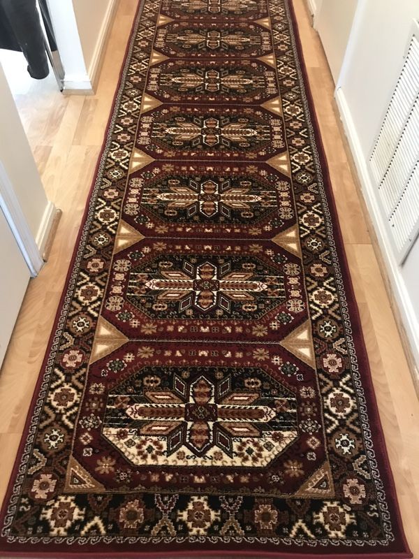 Brand new hallway runner carpet size 3x10 nice red rug runners Persian style rugs