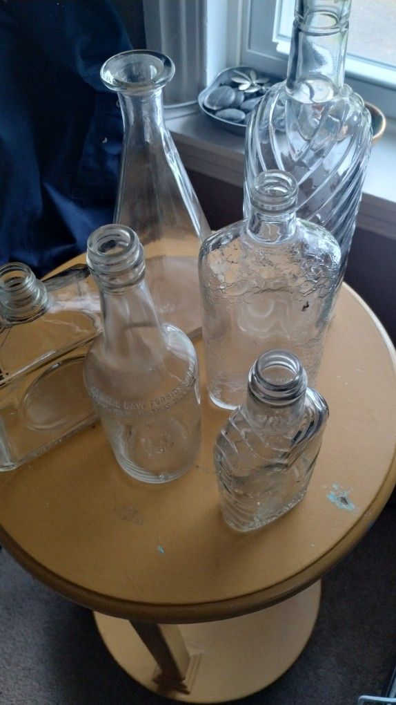 Vintage Glass Bottles 