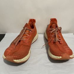 Adidas Pure Boost ZG Running Shoe Men’s Size 14 Orange/White