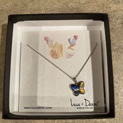 Luca & Danni Crystal Butterfly Necklace