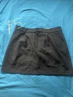 Black High Waste Mini Skirt