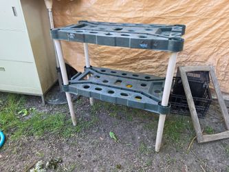 Two-Tier Plastic Garden Tool Holder