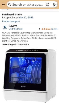 Portable Countertop Dishwasher