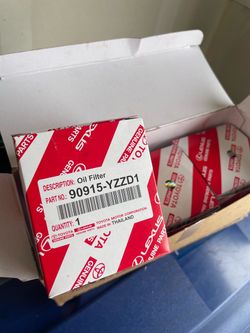 Pack of 3 Brand New Genuine Toyota OEM Oil Filters 90915-YZZD1