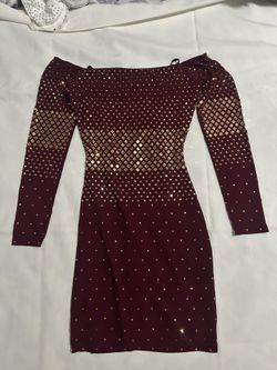 Burgundy Dress