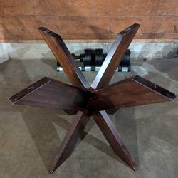 Wood Table Base, for glass top