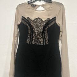 Bebe Dress Black, Studded Sz Medium