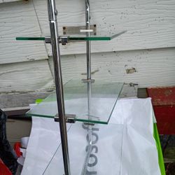 Bathroom Chrome And The Glass Shelves Goes On The Wall Three Shelves 😔 Very Good Condition