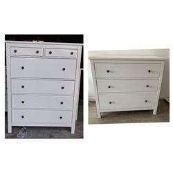 White glossy Dresser and chest