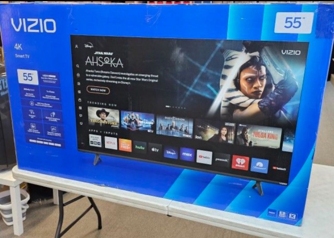 55 TV Vizio 4K smart HDTV $55 down on financing free delivery six month warranty