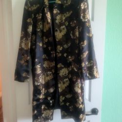 Printed Long Dressy Blazer