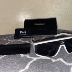 White Dolce And Gabbana Sunglasses 