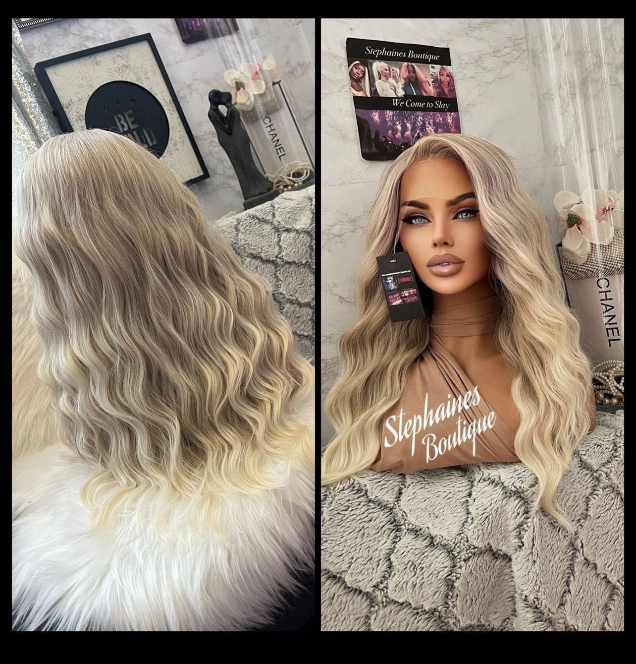 Human Hair Blended Lace Front Wig