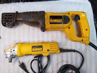 DeWalt Grinder And Sawzall 