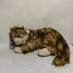 Vtg TY 15" Plush JUMBLES Calico Cat 2004 stuffed animal orange brown NO TAG