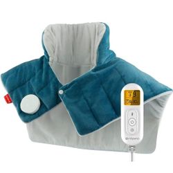 NEW! (no box) Weighted Electric Heating Pad for Neck & Shoulders, Comfytemp 2.2lb, 9 Heat Settings, 19"x22" 