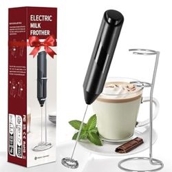 HealSmart Milk Frother Handheld, Battery Operated Whisk Maker Hand Drink Mixer