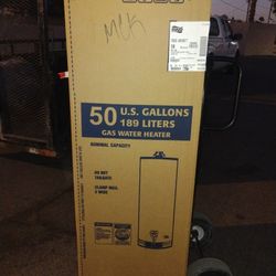 New 50 Gallon Gas Water Heater