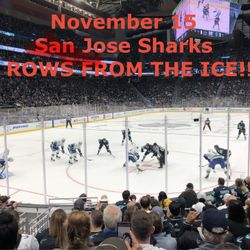[11/15] Seattle Kraken v. San Jose Sharks (9 ROWS FROM THE ICE!!!)
