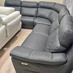 Leather Reclining Sectionals 