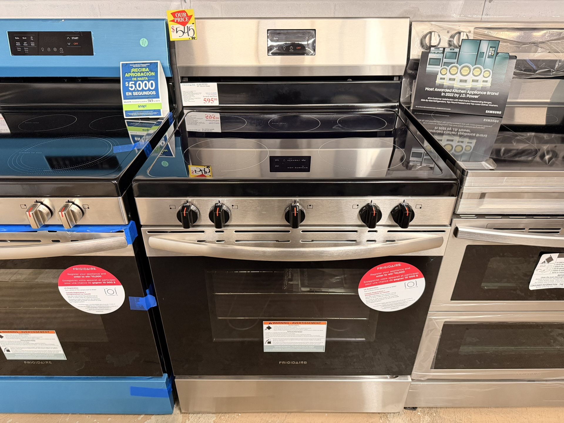New! Frigidaire 30” Electric Range