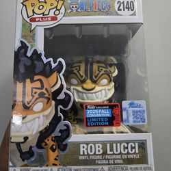 FUNKO POP! ONE PIECE ROB  LUCCI 2025 NYCC SHARED STICKER