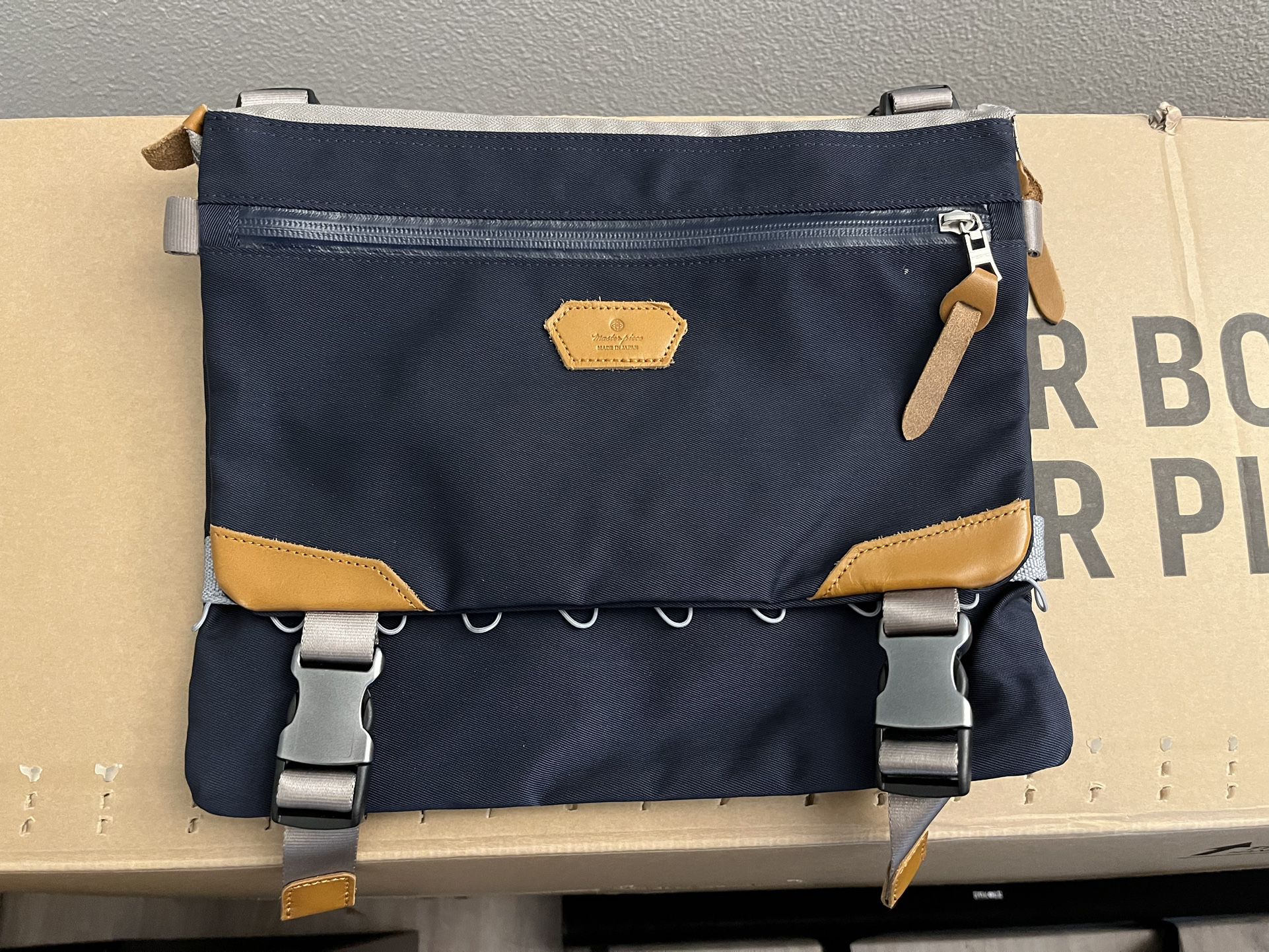 Navy Master-Piece Crossbody Bag
