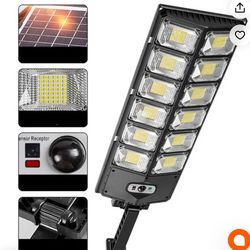 Solar Motion Sensor Lights Outdoor Street Lights with Multi-Angle Adjustable / 3 Lighting Modes IP65 Waterproof Security Flood Light for Front Door Ya