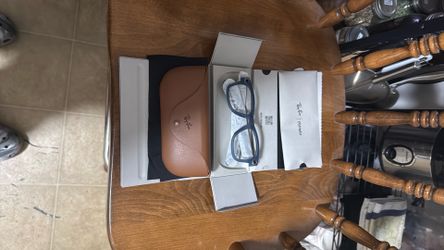 Transparent Matte Jean Meta ray ban glasses (Gen 1) sapphire transition lenses 10 /10 condition