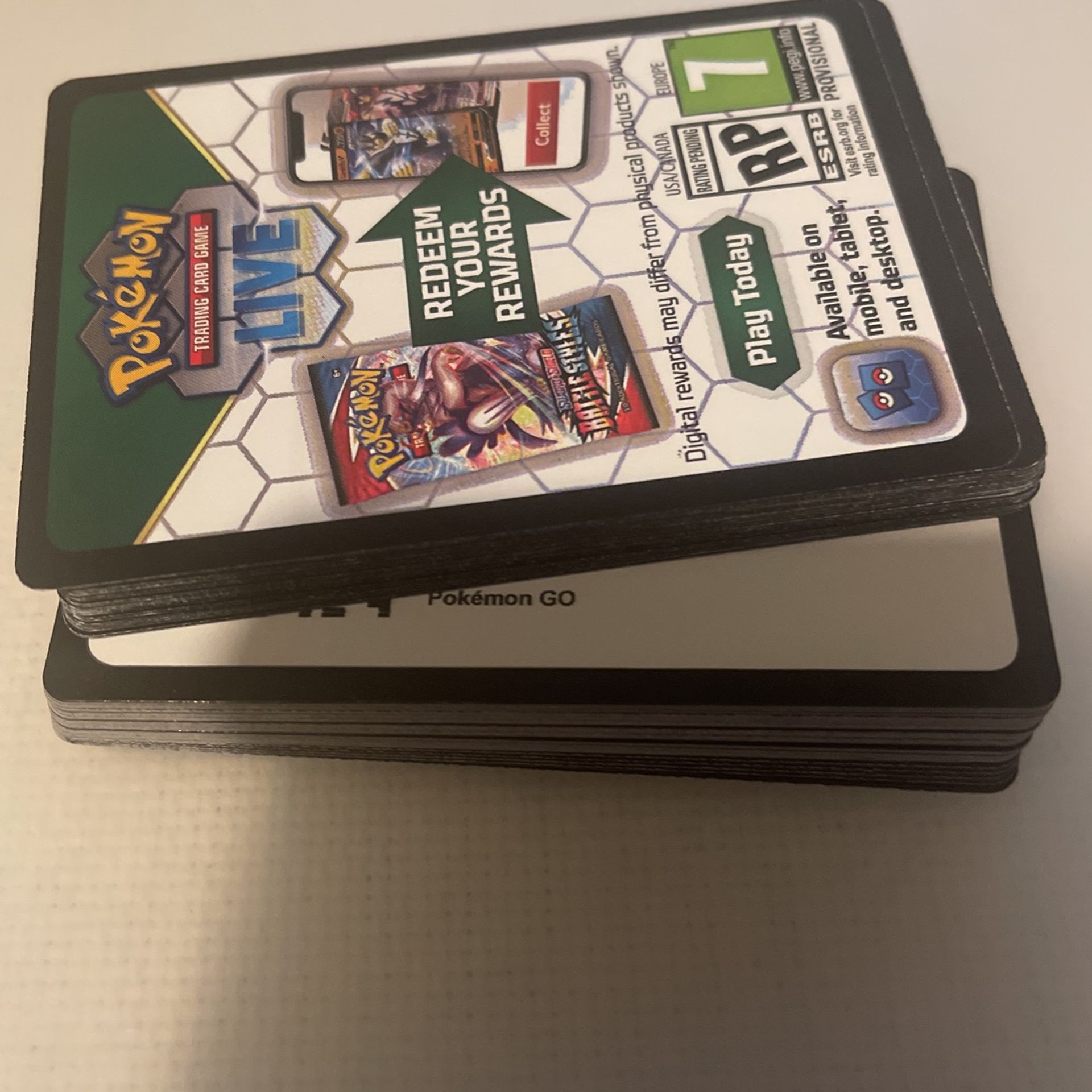 Pokémon Go Pack of 55 Code Cards