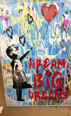 Banksy dream framed art
