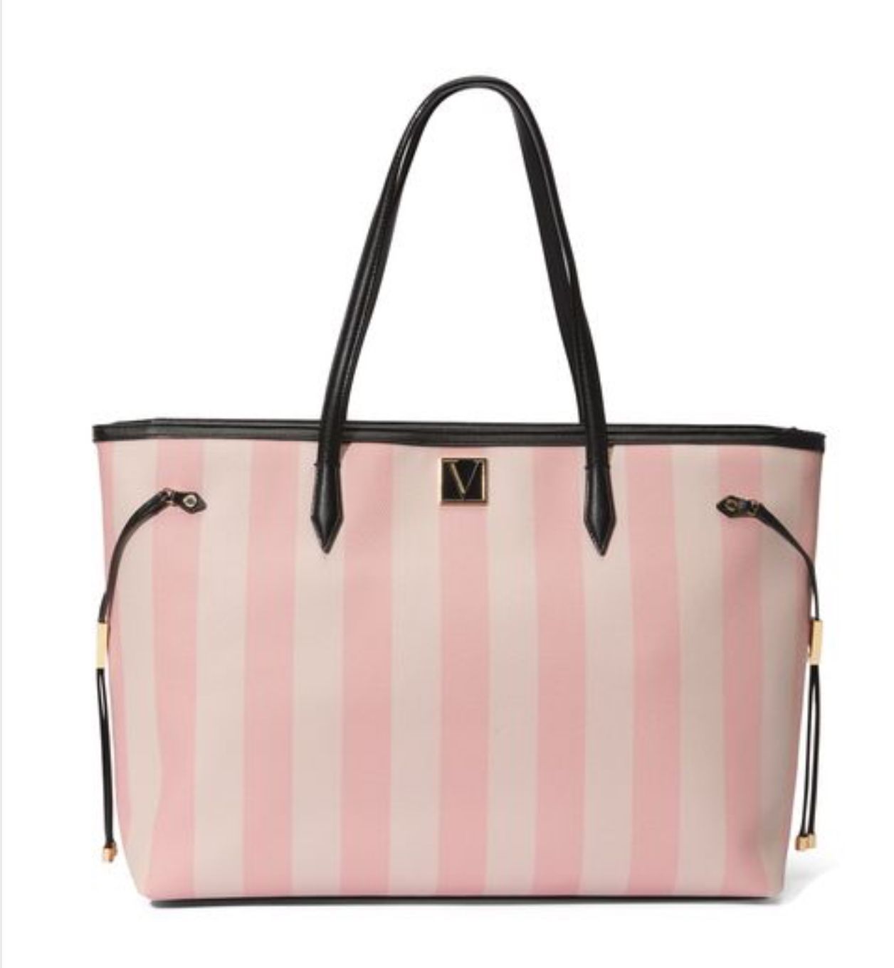 Iconic Victoria Secret Tote Striped Pink Bag