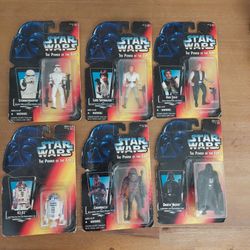 Star Wars Power of the Force Action Figures Set of 6