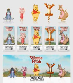 Disney FiGPiN Exclusive Winnie the Pooh Deluxe Box Pin Set 2023 Edition LE 500