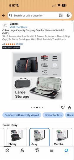 Nintendo switch 2 case (NEW, open box)