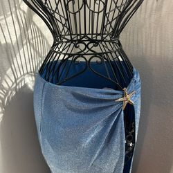 Beautiful Starfish Blue Skirt