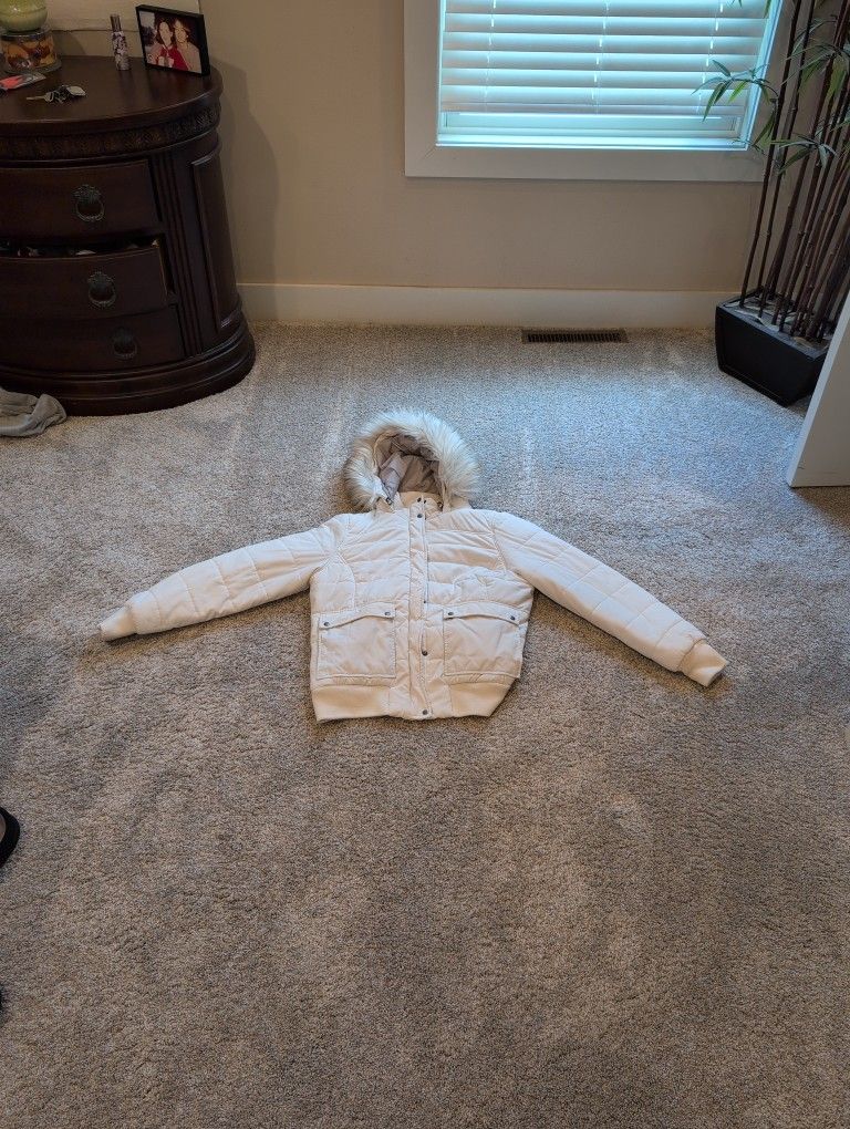 Eddie Bauer Winter Coat With Fur Hood Edging (XL)